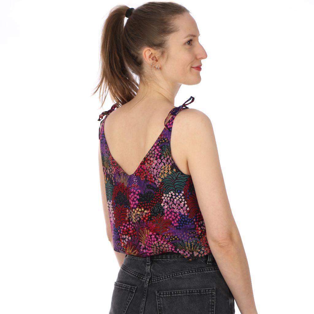 Papierschnittmuster Sommertop zum Knoten Frau Maya  XS-L